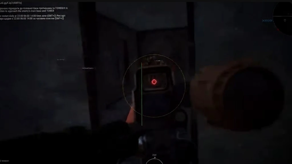 ARMA Reforger Cheats aimbot — FOV ring, red-dot sight, and target tracking on PC